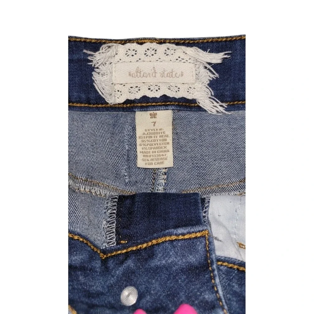 Anthropologie‎ Altard State Shorts Womens 7 Cut Off Blue Denim Distressed Jean